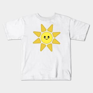 Kawaii Cute Happy Sun Character Kids T-Shirt